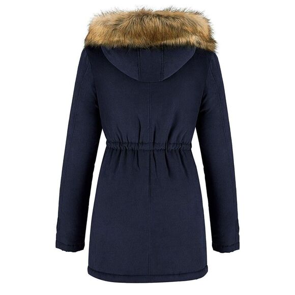 NEW FARVALUE Coat Hooded Puffer Thicken Parka Jacket XL - Picture 2 of 7